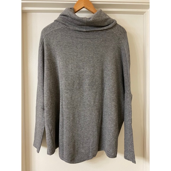 Cyrus Women’s Sweater Tunic Cowl Neck Gray Large - Picture 4 of 8